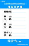 信息牌