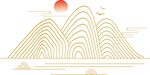 矢量山水花纹