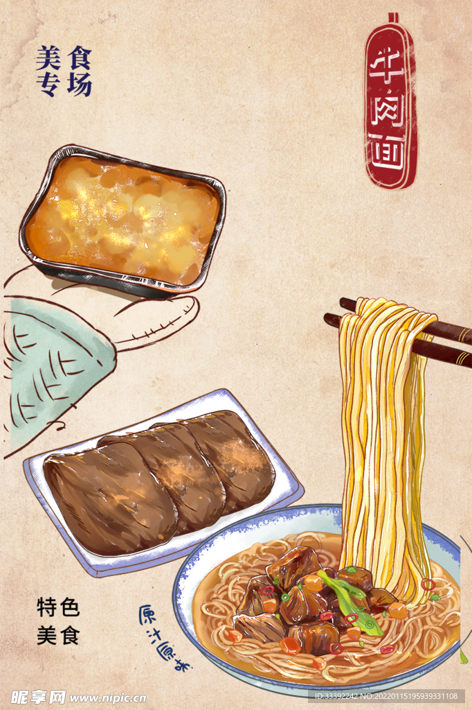牛肉面素材