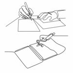 手写动态线描图