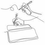 手写动态线描图
