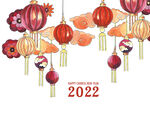 手绘2022新年 