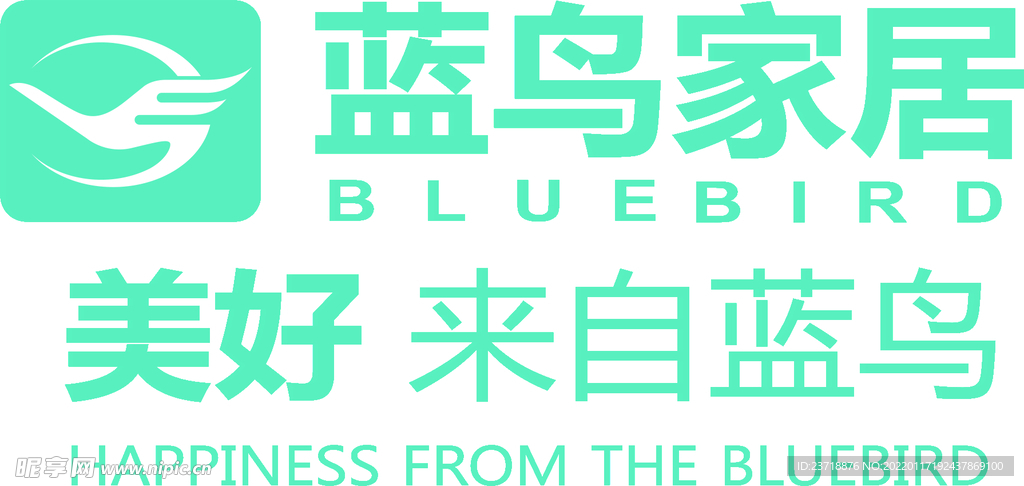 蓝鸟家居logo
