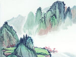 山水画  水墨山水  国画