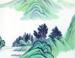 山水画  水墨画