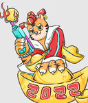 老虎插画