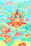虎年插画海报 