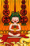 虎年插画海报