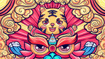 虎年插画海报  