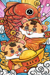 虎年插画海报 