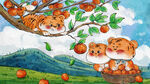 虎年插画海报