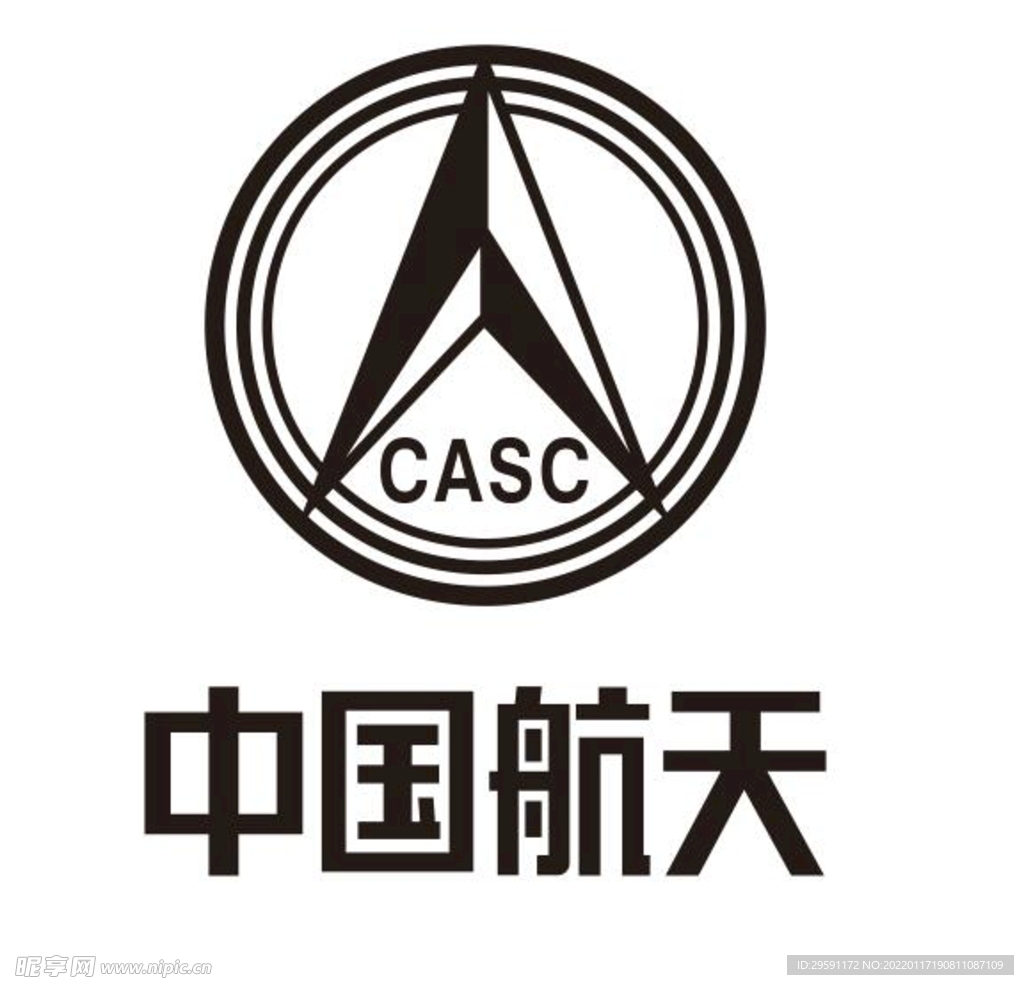 矢量中国航天logo