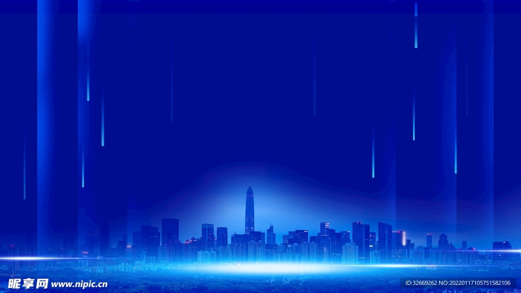蓝色背景