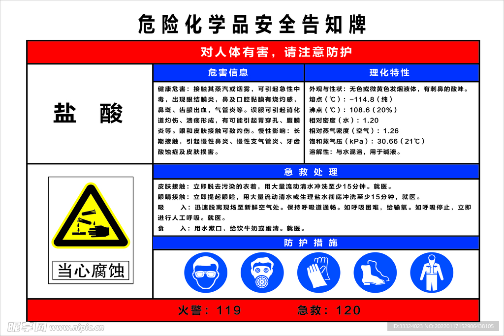 危险化学品安全告知牌