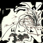 水墨兰花PNG  