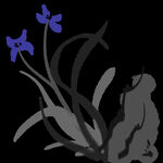 水墨兰花PNG