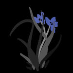  水墨兰花PNG  
