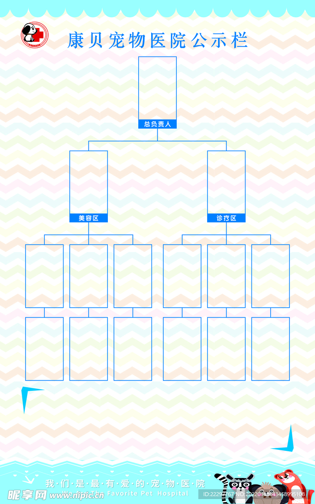 门诊部公示栏 宠物医院海报