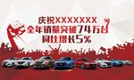 汽车销量海报