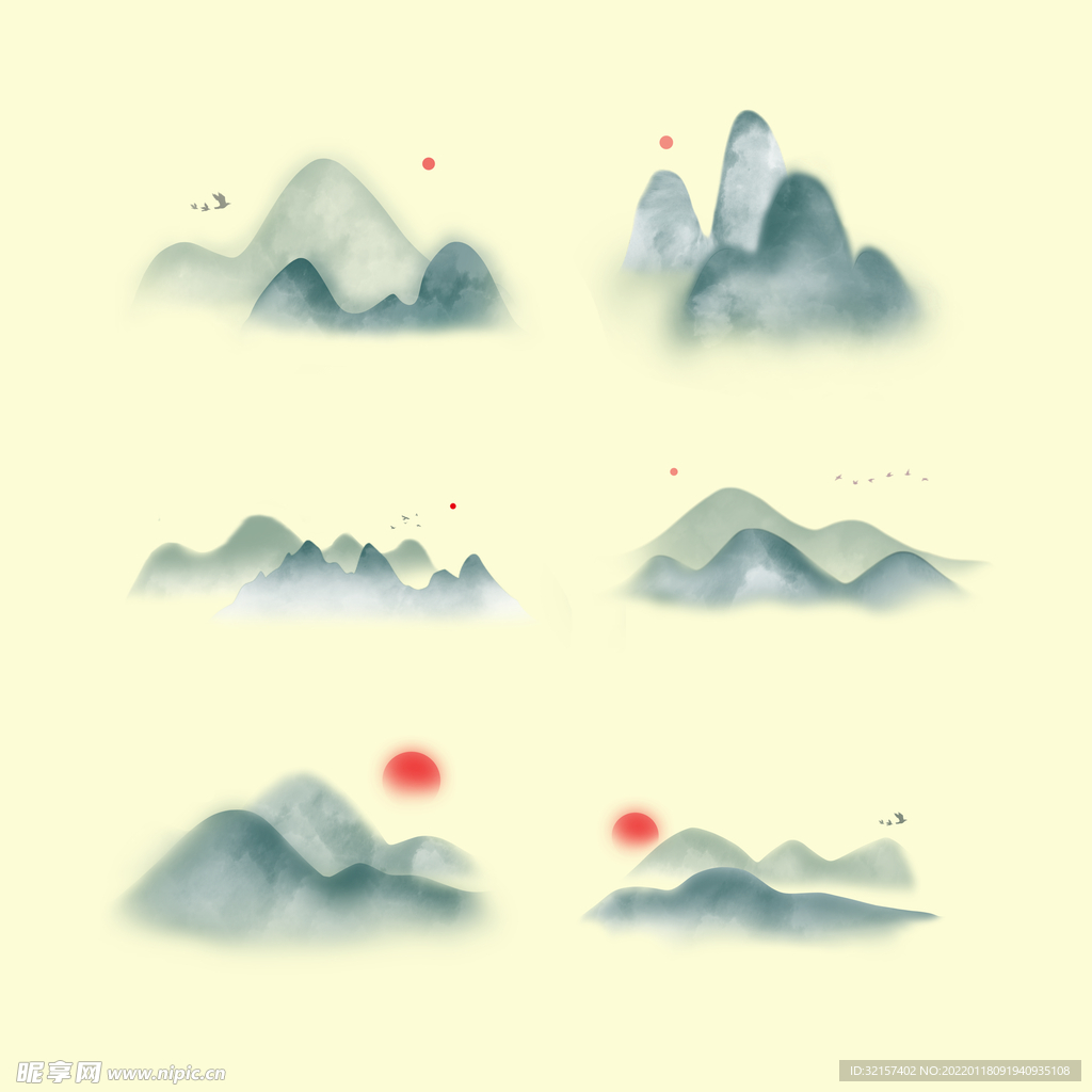 水墨青山