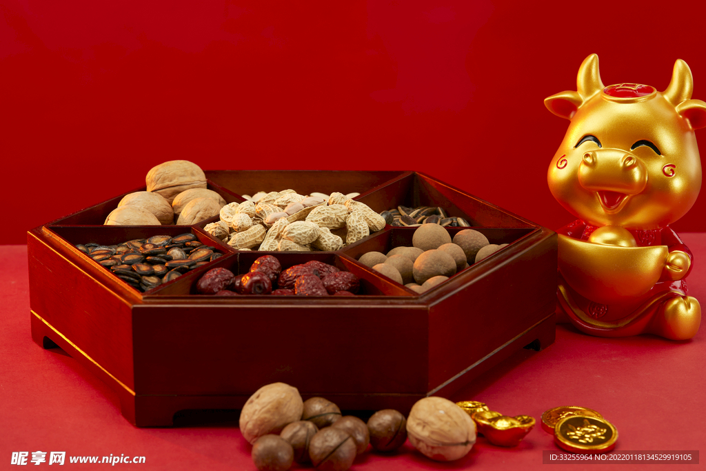 新年年货静物果盘