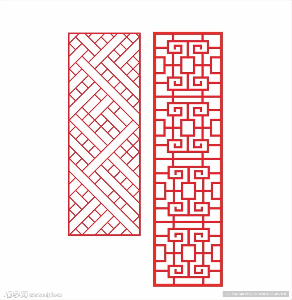 中国古风窗纹