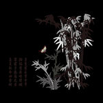 水墨竹子PNG 