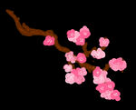 梅花桃花PNG 
