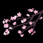 梅花桃花PNG 