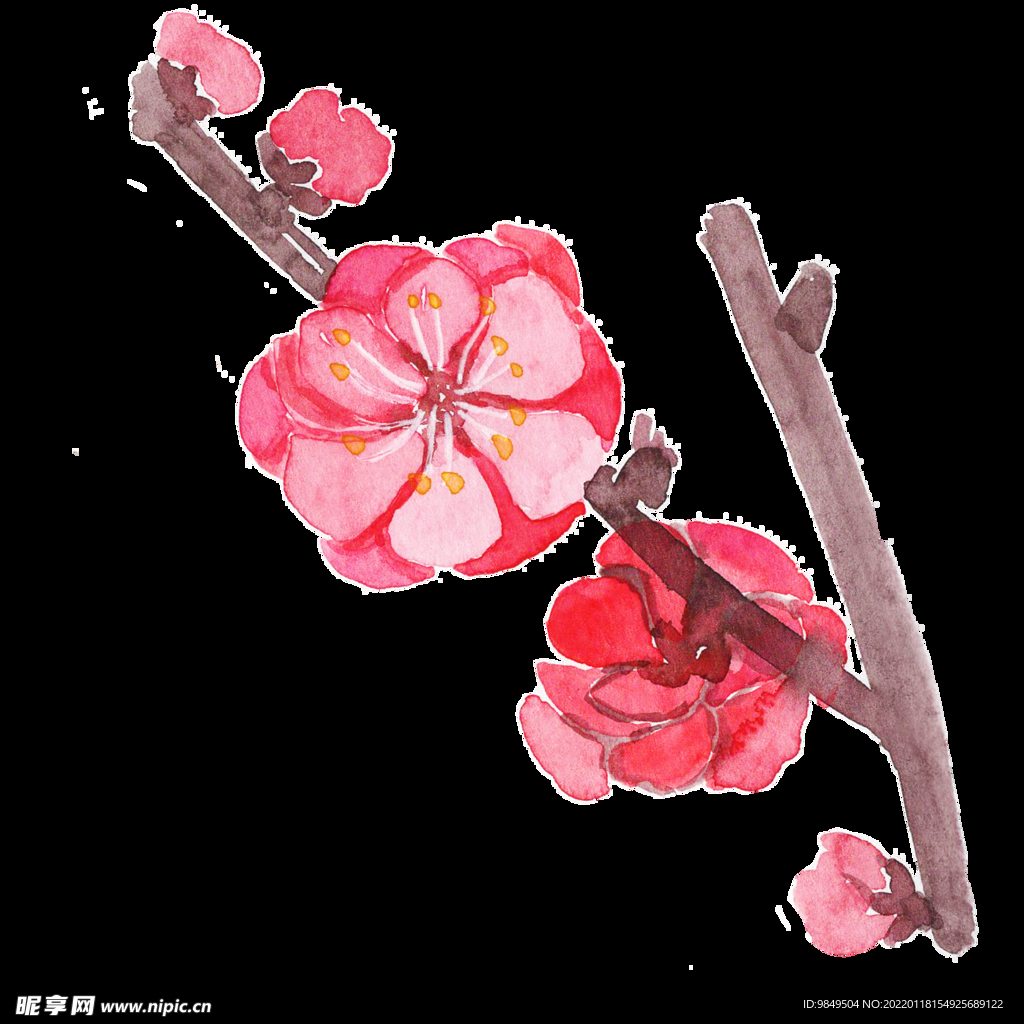 梅花桃花PNG