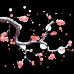 梅花桃花PNG 