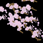 梅花桃花PNG 