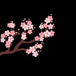 梅花桃花PNG 