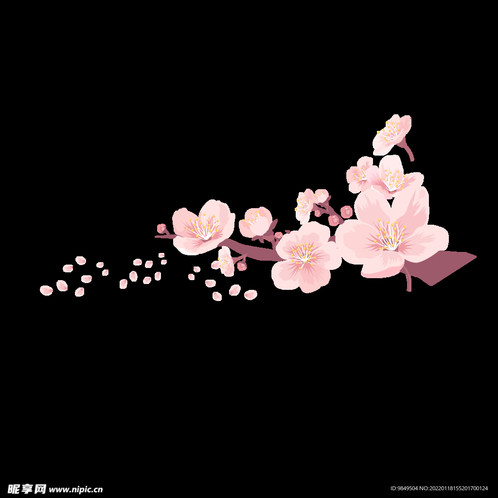 梅花桃花PNG