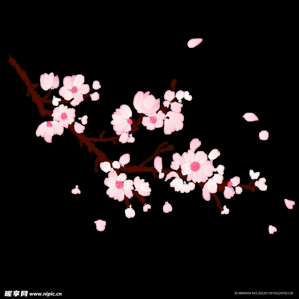 梅花桃花PNG