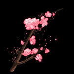 梅花桃花PNG 
