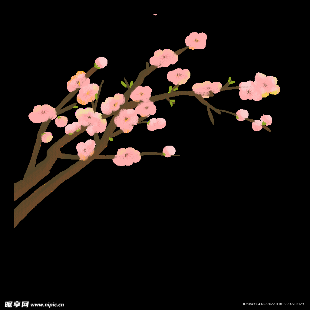 梅花桃花PNG