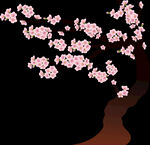 梅花桃花PNG 
