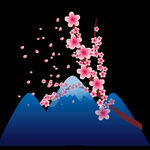 梅花桃花PNG 