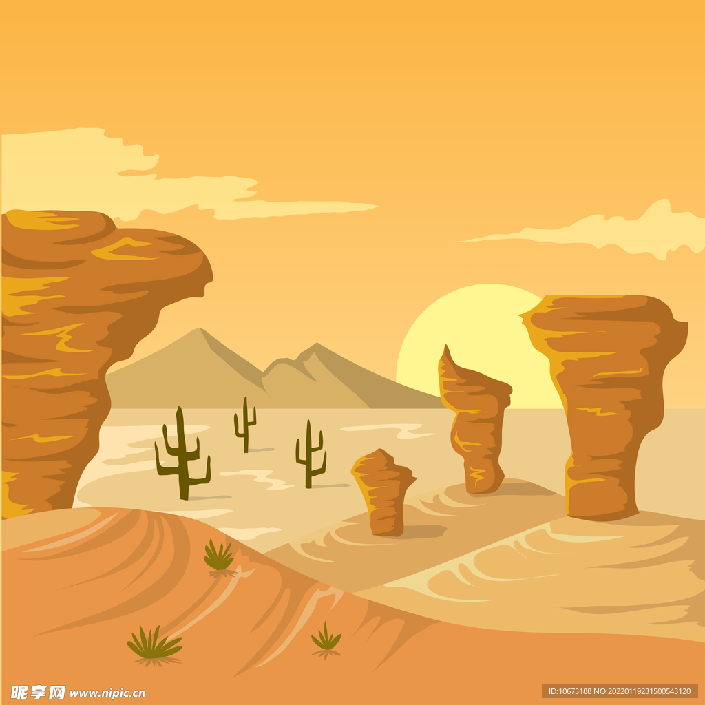 沙漠背景 