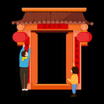 新年 对联 过年  广告 设计
