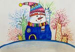 冬天里的雪人