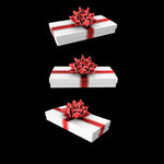 三视角圣诞节礼品盒礼物礼包