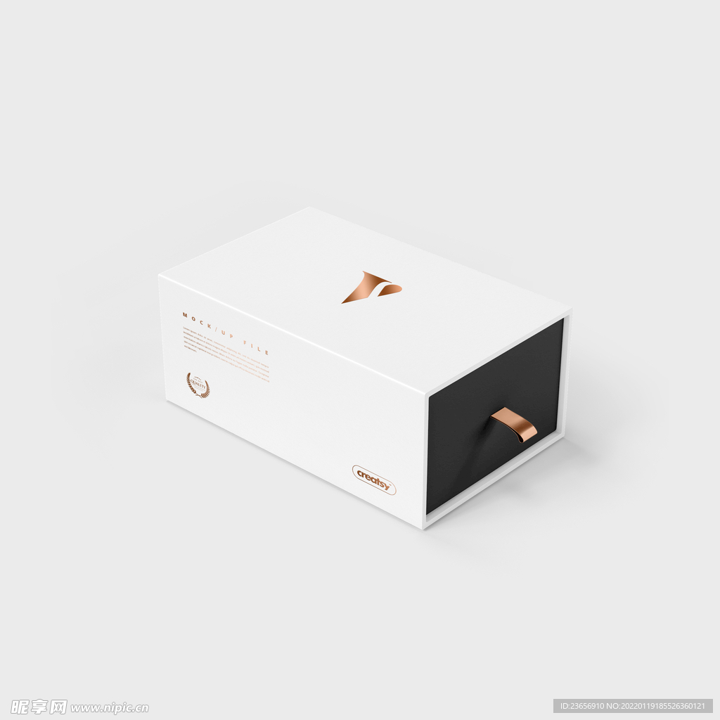 精致礼品盒手提袋包装模型样机