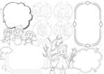 冬天寒假 手抄报 插画 图片 