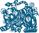 手绘卡通虎