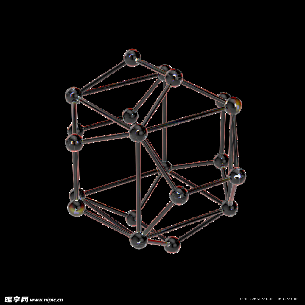 3D几何玻璃素材