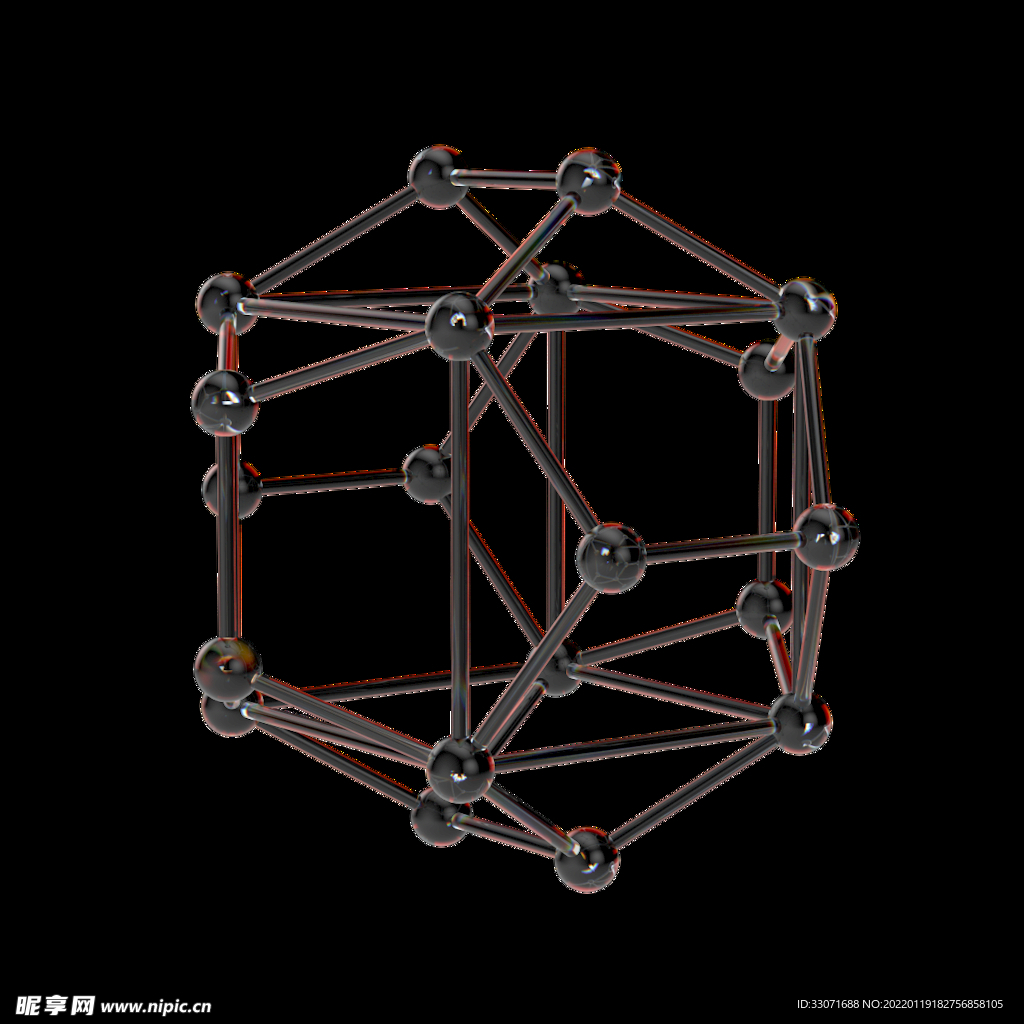 3D几何玻璃素材