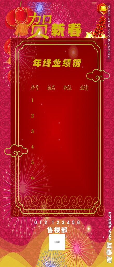 年终业绩榜