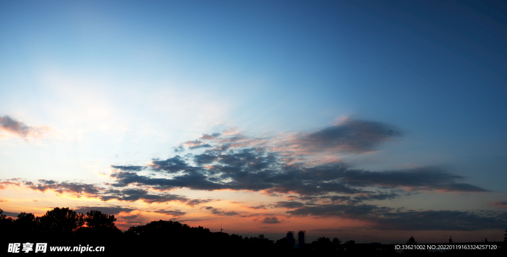 晚霞 天空  